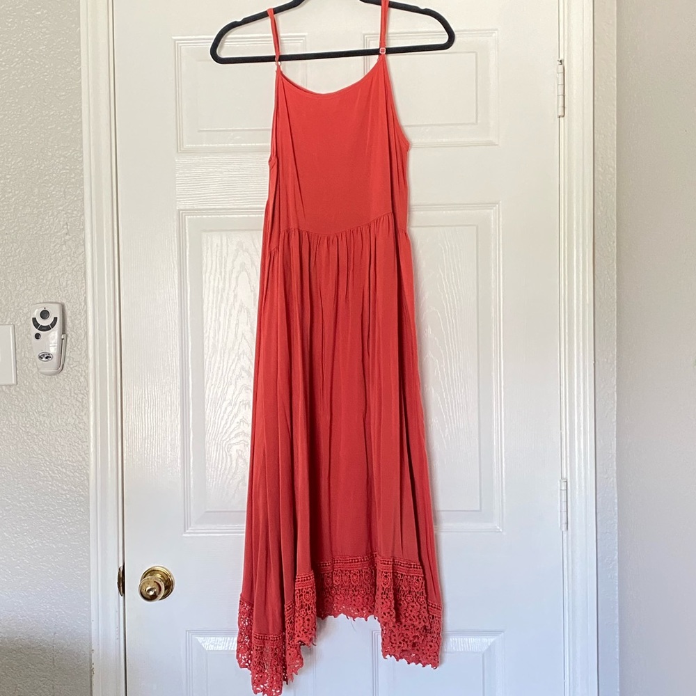 FREE PEOPLE Burnt / Sienna Orange red fall dress